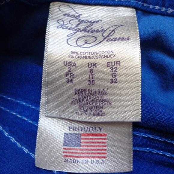 NYDJ Cuffed Capri Jeans Blue - Picture 7 of 8